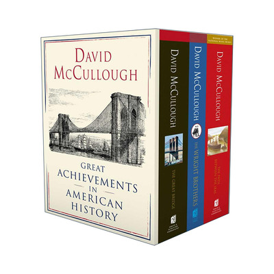 英文原版 Great Achievements in American History 美国历史的伟大成就3册盒装 大卫麦卡洛 含悬索桥 莱特兄弟 巴拿马运河的修建