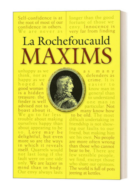 英文原版 La Rochefoucauld Maxims 拉罗什富科道德箴言录 英文版 进口英语原版书籍