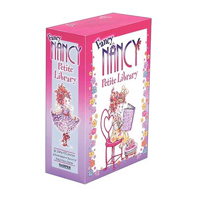 英文原版 Fancy Nancy Petite Library 漂亮的南希 小小图书馆4册盒装 精装绘本 英文版 进口英语原版书籍
