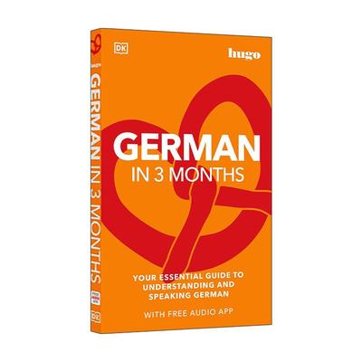 英文原版 German in 3 Months with Free Audio App DK3个月德语速成 带音频软件 英文版 进口英语原版书籍