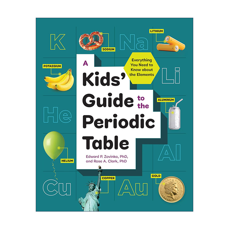 英文原版 A Kids' Guide to the Periodic Table 儿童元素周期表指南 化学知识科普百科 STEM教育 英文版 进口英语原版书籍