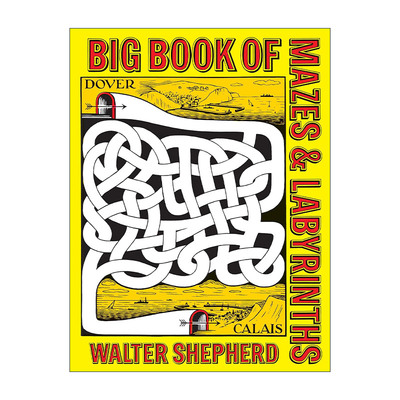 英文原版 Big Book of Mazes and Labyrinths 迷宫大书 趣味谜题游戏挑战 Walter Shepherd 英文版 进口英语原版书籍