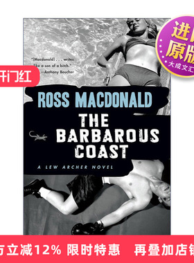 英文原版 The Barbarous Coast Lew Archer Series 06 警告逃妻 移动飞靶作者 英国金匕首奖得主Ross Macdonald 进口英语原版书籍