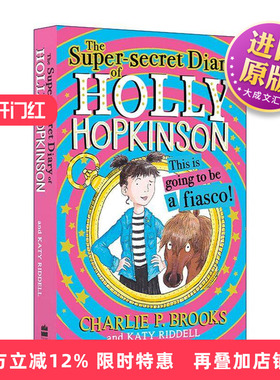 英文原版 Holly Hopkinson This Is Going to Be a Fiasco 霍莉的超级秘密日记1 青少年幽默插画故事书 英文版 进口英语原版书籍