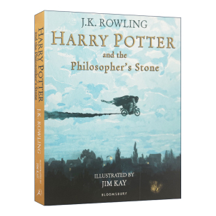 Edition英文原版 Potter Stone Harry 哈利波特与魔法石 JK罗琳英文版 the 版 and 进口艺术书 Philosopher’s 插图平装 Illustrated