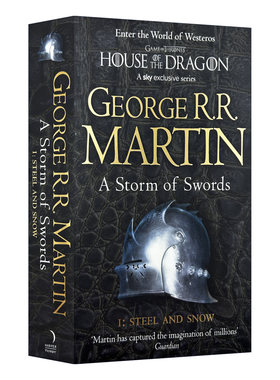 英文原版小说 A Storm of Swords  Part 1 Steel and Snow 冰与火之歌3-1 冰雨的风暴 上 铁与雪 英文版 进口英语原版书籍