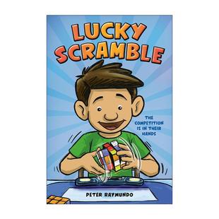 Peter 书籍 Scramble 进口英语原版 英文版 Raymundo 儿童漫画 魔方比赛 幸运争夺战 Lucky 英文原版