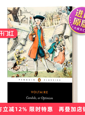 英文原版 Candide or Optimism 坦诚或乐观 英文版 进口英语原版书籍