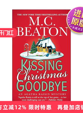 英文原版 Kissing Christmas Goodbye 圣诞吻别 阿加莎·瑞森探案集 英文版 进口英语原版书籍