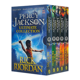 英文原版 Percy Jackson Ultimate Collection 波西杰克逊系列第一季五册套装 英文版 进口英语原版书籍