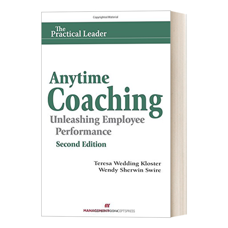 英文原版 Anytime Coaching 随时培训 释放员工绩效 商业管理 Teresa Wedding Kloster 英文版 进口英语原版书籍