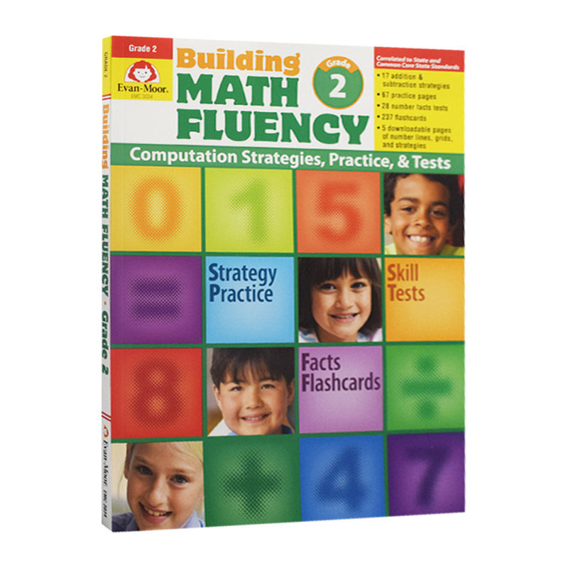 英文原版 Building Math Fluency Grade 2 成材系列 数学达人 二年级 英文版 进口英语原版书籍