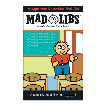 英文原版 Escape from Detention Mad Libs 课堂逃跑 疯狂填词游戏 英文版 进口英语原版书籍