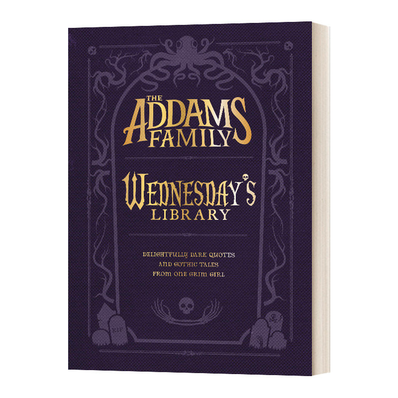 英文原版亚当斯一家周三图书馆