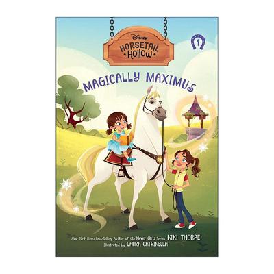 英文原版 Disneys Horsetail Hollow 01 Magically MaximusPrincess Rapunzels Horse 迪士尼马尾谷冒险记1 神奇的马克西姆斯