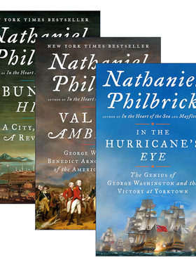 英文原版 American Revolution Series 美国独立战争系列3册 历史传记 Nathaniel Philbrick 英文版 进口英语原版书籍