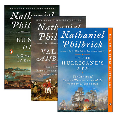 英文原版 American Revolution Series 美国独立战争系列3册 历史传记 Nathaniel Philbrick 英文版 进口英语原版书籍