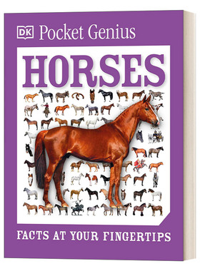 英文原版 Pocket Genius Horses Facts at Your Fingertips DK百科知识口袋书 口袋天才系列马 英文版 进口英语原版书籍