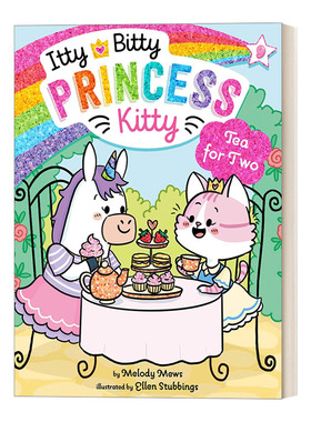 英文原版 Tea for Two 小猫公主9 贝蒂和凯蒂公主的下午茶 桥梁书初级章节书 英文版 进口英语原版书籍