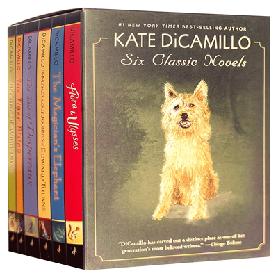 Kate Dicamillo 英文原版 凯特迪卡米洛作品集6册盒装 纽伯瑞奖 英文版儿童文学小说 爱德华的奇妙之旅 傻狗温迪克 弗罗拉与松鼠侠