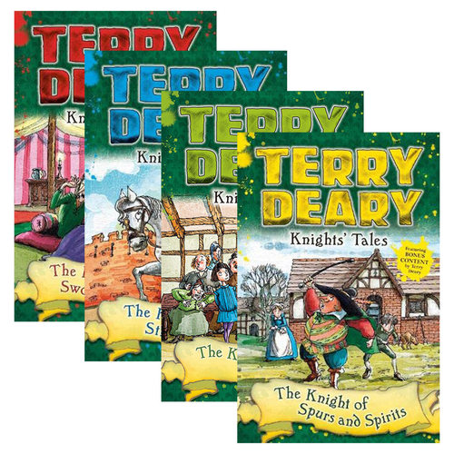 英文原版 Terry Deary's Historical Talesy Knights' Tales 骑士传说4册 儿童章节小说故事书 英文版 进口英语原版书籍