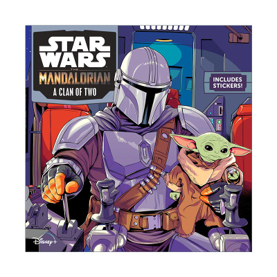 英文原版 Star Wars The Mandalorian A Clan of Two 星球大战 曼达洛人第一季 儿童故事书 5到8岁 附贴纸 英文版 进口英语原版书