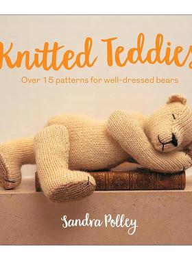 英文原版 Knitted Teddies 如何针织一个泰迪熊 15种针法 英文版 进口英语原版书籍