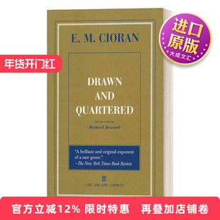 英文原版 Drawn and Quartered 撕裂 萧沆 齐奥朗 Cioran 英文版 进口英语原版书籍