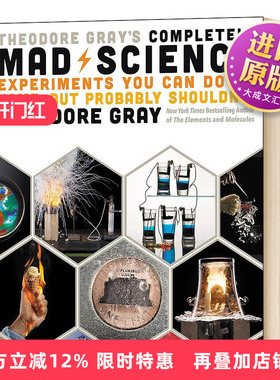 精装 疯狂科学 英文原版 Theodore Gray's Completely Mad Science 儿童科普 英文版 进口英语书籍