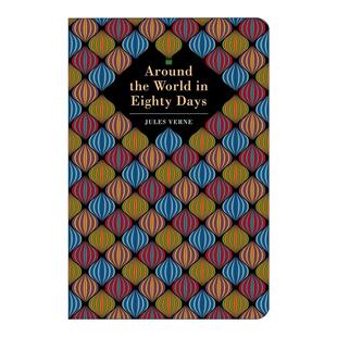 英文原版 Around the World in 80 Days 八十天环游地球 浮雕封面高颜值装帧设计 精装 勒·凡尔纳 英文版 进口英语原版书籍