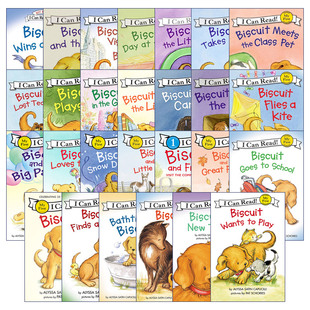 英文原版 饼干狗英语绘本27册 I Can Read Biscuit小饼干狗系列 第1阶段My First 汪培珽书单推荐 3-8岁英语零基础启蒙 进口书籍