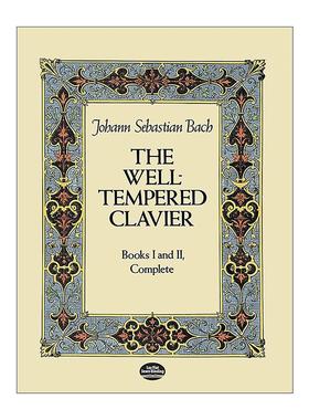 英文原版 The Well-Tempered Clavier 平均律键盘曲集 1与2册完整合集 巴赫 英文版 进口英语原版书籍