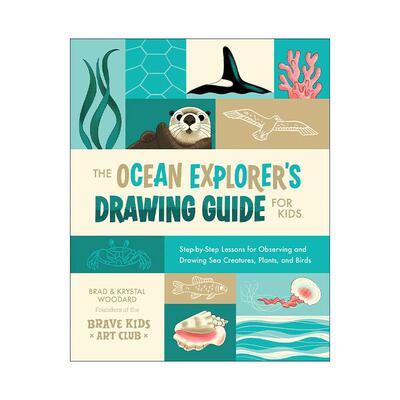 英文原版 The Ocean Explorer's Drawing Guide For Kids 海洋探险家儿童绘画指南 观察和绘制海洋生物 英文版 进口英语原版书籍