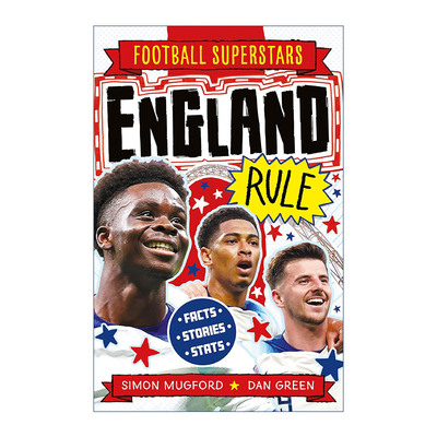 英文原版 Football Superstars: England Rule 足球明星特辑 英格兰队 儿童运动人物科普百科 英文版 进口英语原版书籍