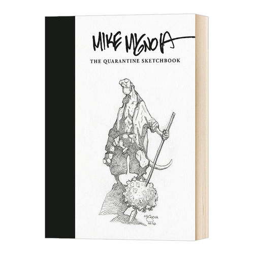 精装 迈克米格诺拉草稿集素描画集画册 Mike Mignola The Quarantine Sketchbook 英文原版 地狱男爵作者 黑马漫画