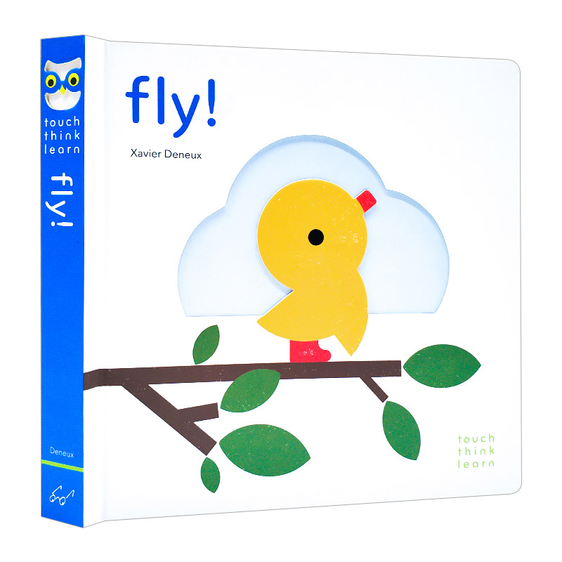 英文原版 TouchThinkLearn Fly 小鸟飞飞 触摸纸板书 英文版 进口英语原版书籍儿童图书
