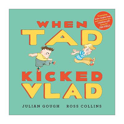 英文原版 When Tad Kicked Vlad 当塔德踢了弗拉德 儿童绘本 情绪管理 幽默故事 反暴力教育 英文版 进口英语原版书籍