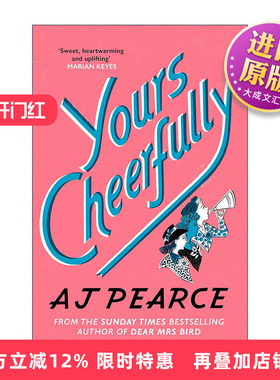 英文原版 Yours Cheerfully 你的快乐 艾美湖系列2 The Wartime Chronicles 历史小说 A. J. Pearce 英文版 进口英语原版书籍