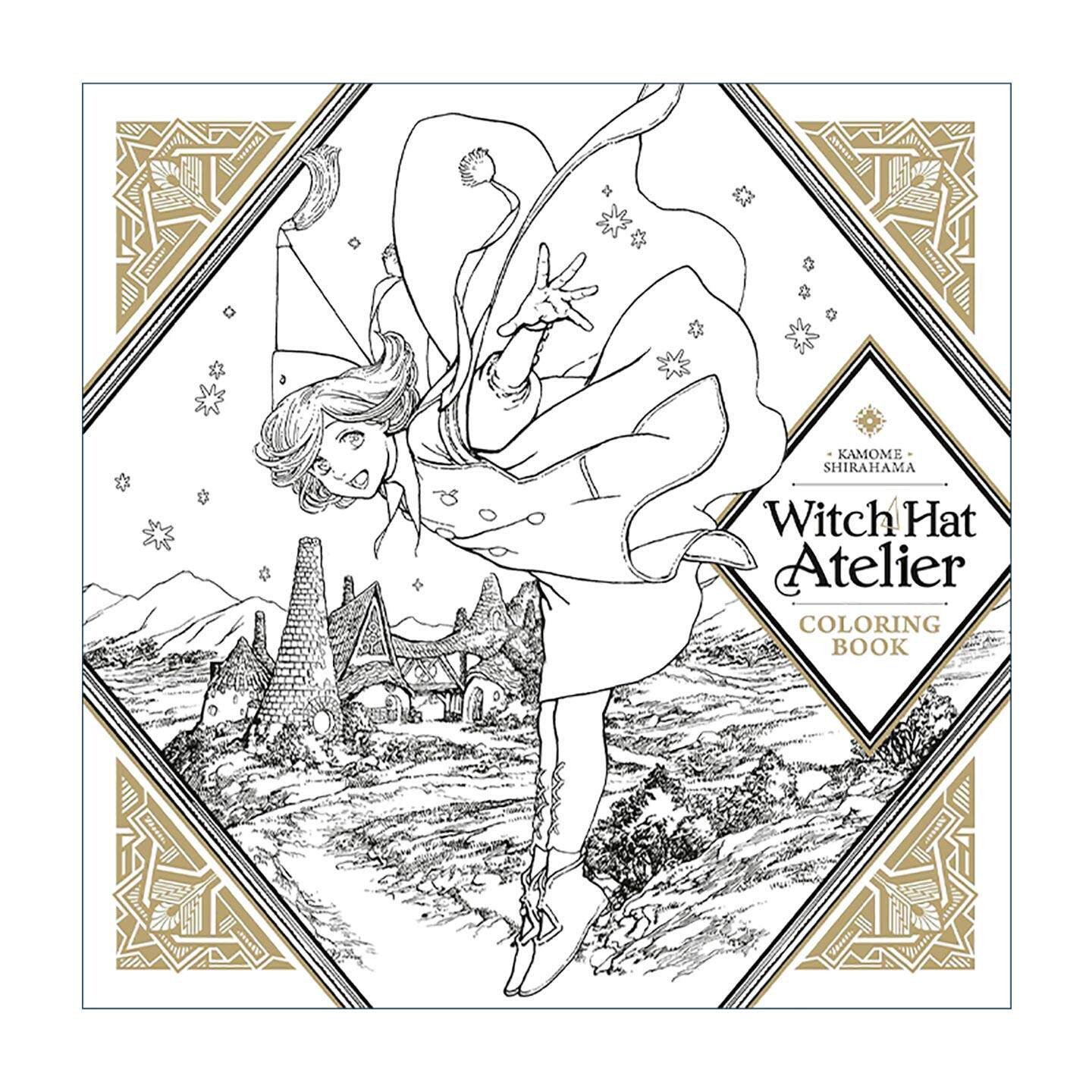 英文原版 Witch Hat Atelier Coloring Book 尖帽子的魔法工坊填色着色书 动漫漫画周边 白浜鴎 英文版 进口英语原版书籍