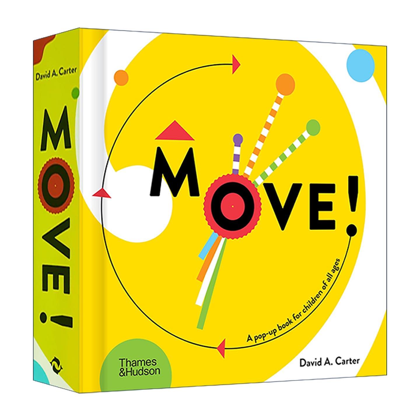 英文原版 Move 移动 立体书大师David A. Carter 会动的启蒙认知玩具书精装 英文版 进口英语原版书籍