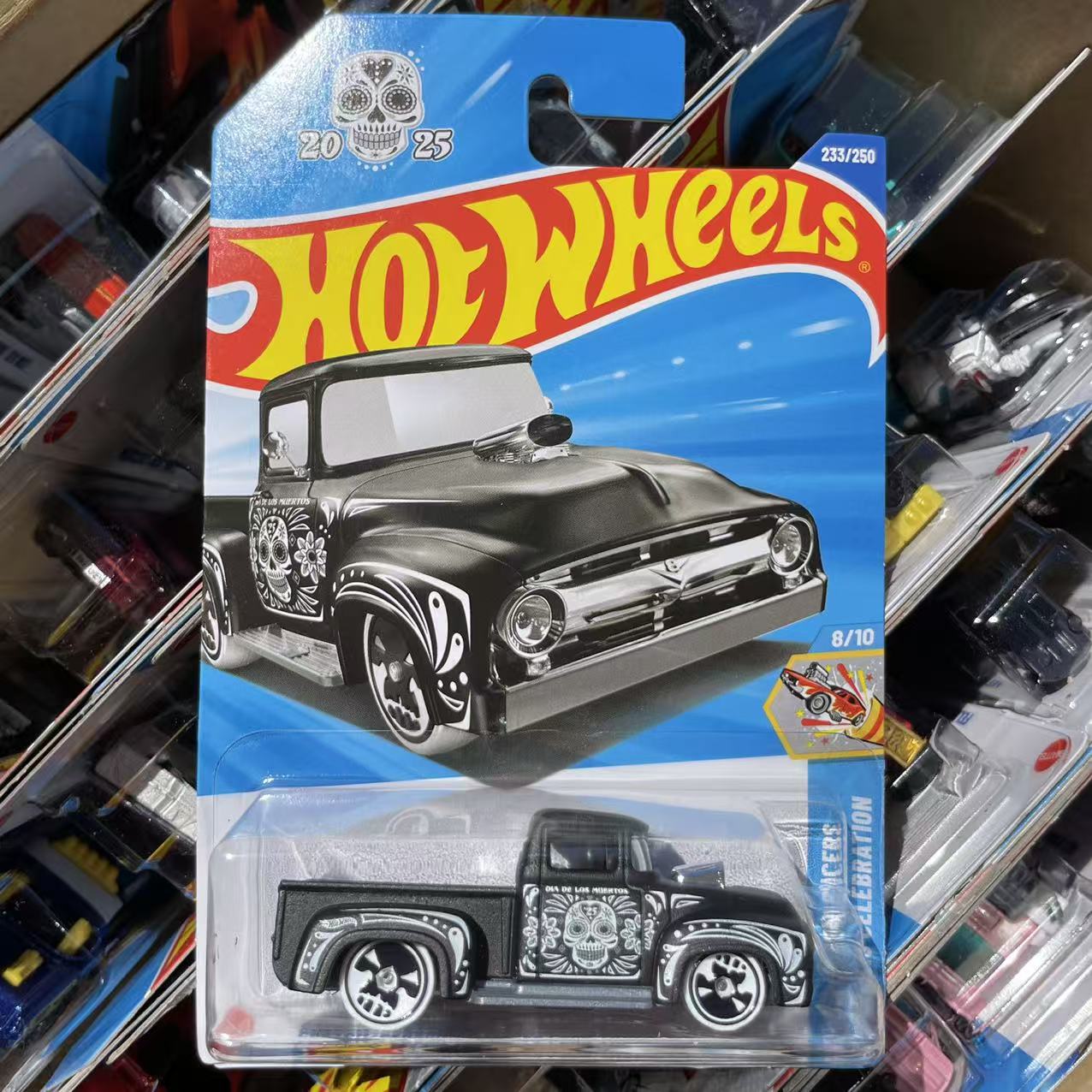 233#2025N 风火轮HOTWHEELS FORD TRUCK 亡灵节涂装福特皮卡玩具
