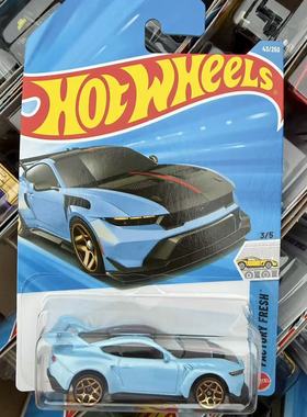 2026B 批次风火轮小车HOTWHEELS 蓝色福特野马男孩儿童玩具车礼物