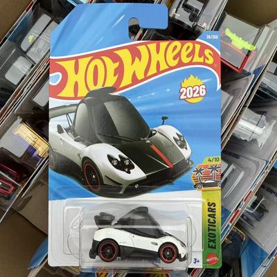 2026B批次风火轮小车HOTWHEELS Q版帕加尼男孩儿童玩具车生日礼物