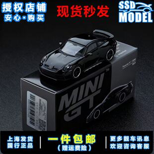 MINIGT1/64现货 保时捷911Dakar黑色 合金汽车模型收藏摆件 958
