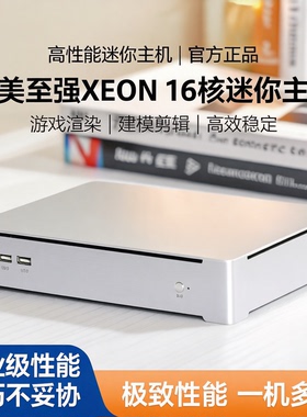 占美至强XEON16核微星4G独显迷你主机电脑台式机游戏渲染建模剪辑
