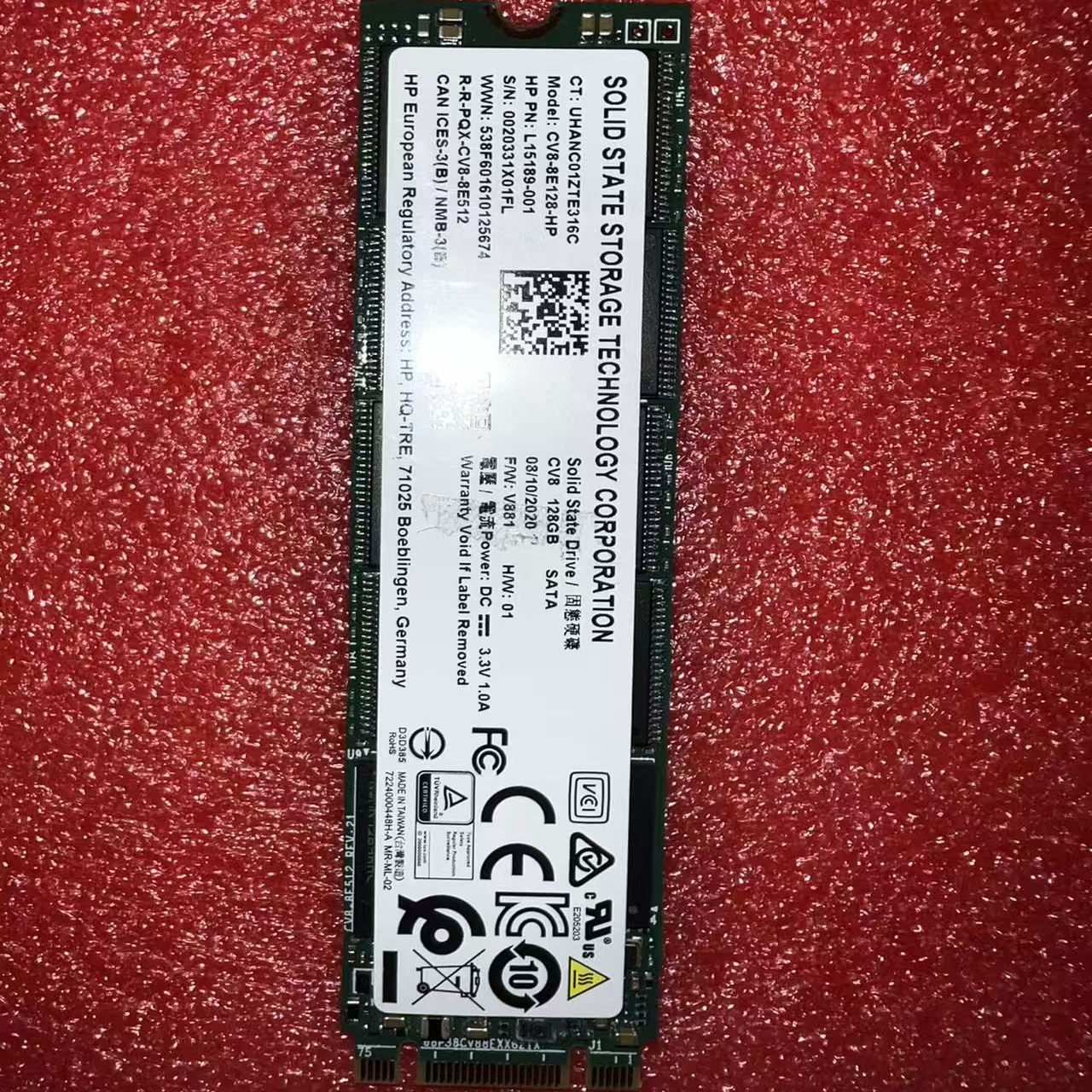 全新建兴128G SSD固态硬盘SATA协议M.2 2280台式机笔记本占美电脑