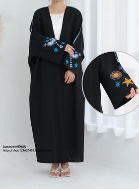 欧美旅行土耳其刺绣开衫V领宽松大码外披女 Embroidered cardigan