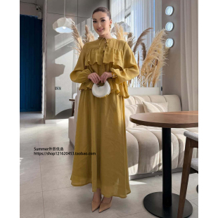 skirt 法式 long and set 优雅衬衣轻奢半身裙高腰长裙两件套Shirt