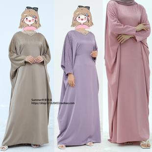 中东阿巴亚奢华烫钻连衣裙女士长袍Luxury rhinestone dress robe