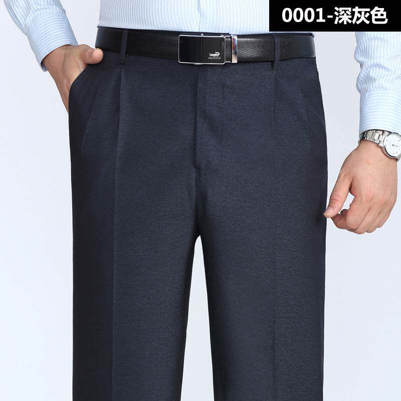 专柜官方肥佬休闲裤男士裤子商务直筒男裤夏季薄款加肥加大码宽松